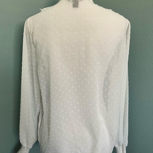 New Look White Ruffled Blouse - Picture 4 of 6